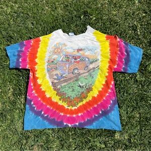 RARE 1994 Grateful Dead Tour Tee – Liquid Blue XL Vintage Tie-Dye
